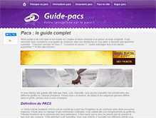 Tablet Screenshot of guide-pacs.com